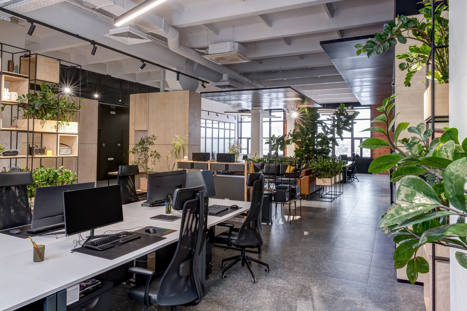 Brickworks Loft collaborative commercial office space by Reschka Design Build