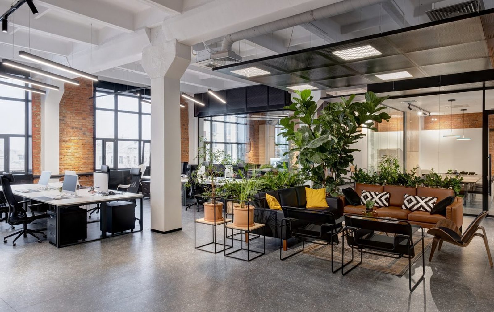 Commercial tenant improvement space by Reschka Design Build