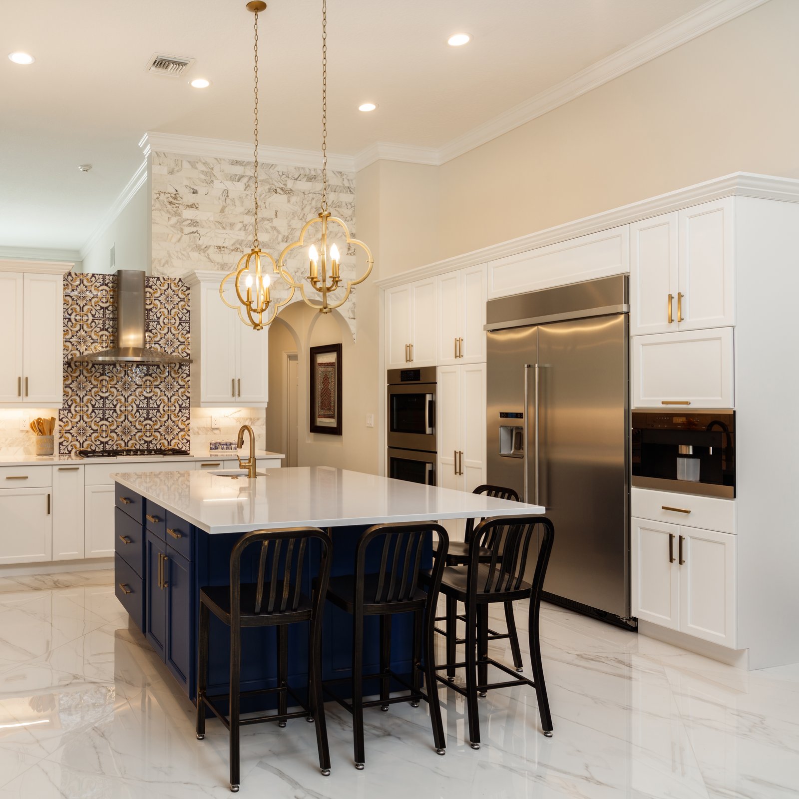 Brighton + Kitchen modern dining area by Reschka Design Build