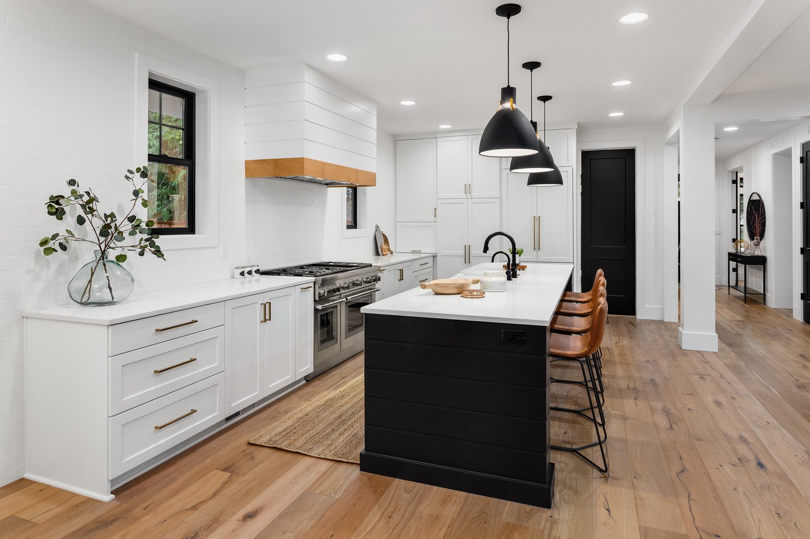 Kitchen and dining space in a home addition by Reschka Design Build