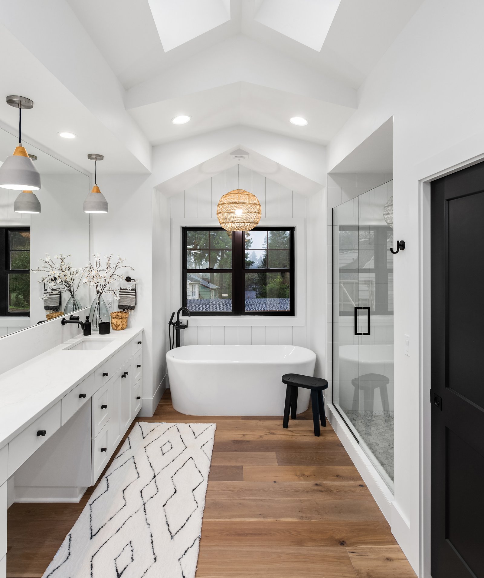 Bathroom detail in a home addition by Reschka Design Build